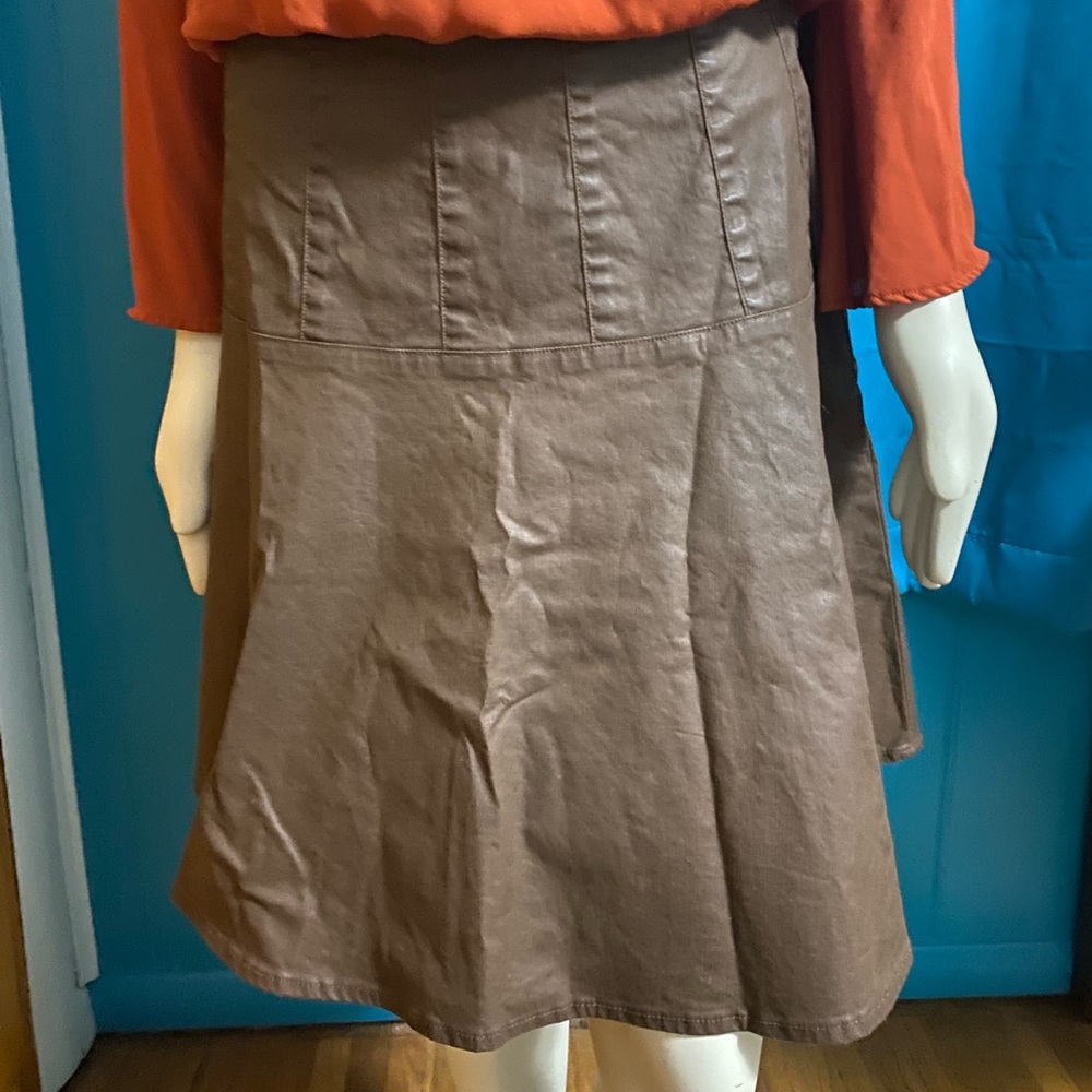 Faux Leather Skirt